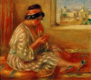 Gabrielle på algerisk af Pierre Auguste Renoir