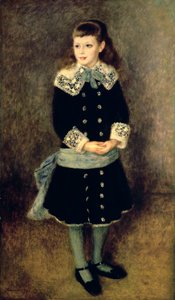 Girl with a Blue Sash, slutningen af det 19. tidlige 20. århundrede af Pierre Auguste Renoir