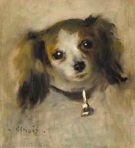 Hoved af en hund, 1870. af Pierre Auguste Renoir