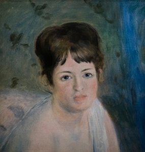 Hoved af en kvinde af Pierre Auguste Renoir
