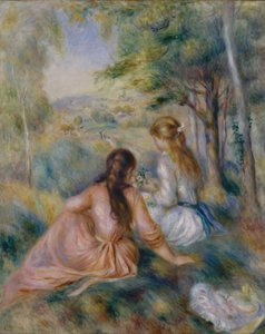 I Engen, 1888-92. af Pierre Auguste Renoir