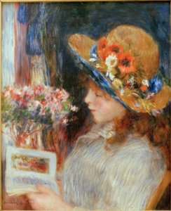 Ung pige læser af Pierre Auguste Renoir