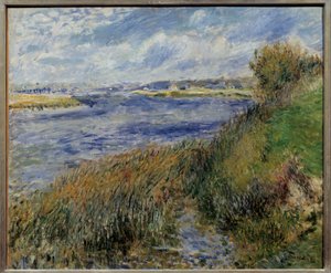 La seine a Champrosay. Maleri af Pierre Auguste Renoir (1841-1919) af Pierre Auguste Renoir