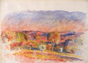Landskab, 1889. af Pierre Auguste Renoir
