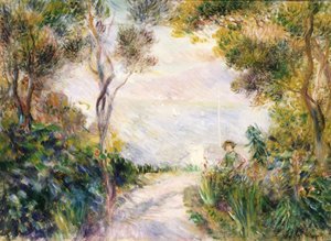 Landskab, Vejens Ende af Pierre Auguste Renoir