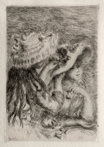 Den Pinned Hat af Pierre Auguste Renoir