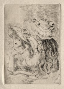 Den Pinned Hat. af Pierre Auguste Renoir