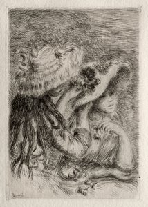 The Pinned Hat, 1894. af Pierre Auguste Renoir