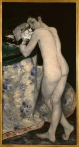 Den unge dreng med katten af Pierre Auguste Renoir