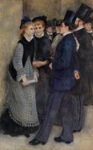 Forlader konservatoriet af Pierre Auguste Renoir