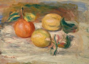 Citroner og appelsin af Pierre Auguste Renoir