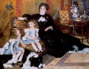 Madame Georges Charpentier og hendes børn, 1878 af Pierre Auguste Renoir