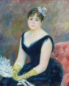 Madame Léon Clapisson, 1883. af Pierre Auguste Renoir