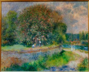 Blomstrende hestekastanje af Pierre Auguste Renoir