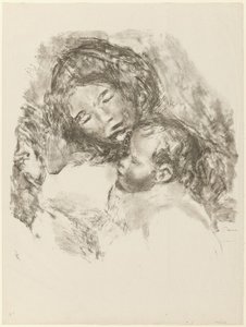 Barsel, stor tallerken af Pierre Auguste Renoir