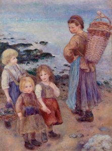 Muslingefiskere ved Berneval af Pierre Auguste Renoir