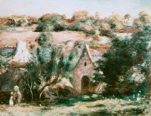 Bretagne landskab af Pierre Auguste Renoir