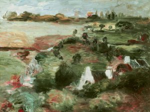 Bretagne landskab af Pierre Auguste Renoir