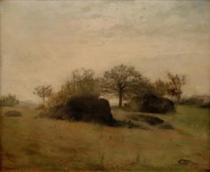 Fontainebleau landskab af Pierre Auguste Renoir