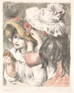 Fastgør hatten af Pierre Auguste Renoir