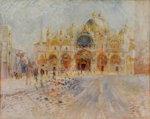 Place San Marco, Venedig af Pierre Auguste Renoir
