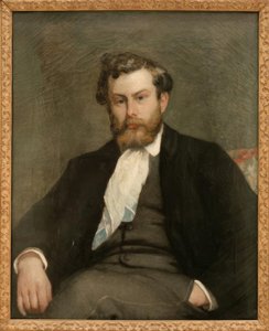 Portræt af maleren Alfred Sisley af Pierre Auguste Renoir