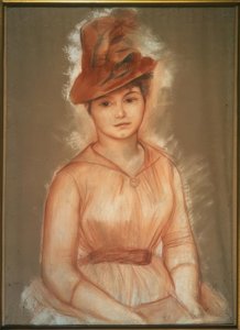 Portræt af en kvinde af Pierre Auguste Renoir