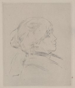 Portræt af Berthe Morisot af Pierre Auguste Renoir
