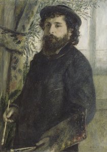 Portræt af Claude Monet, 1875 af Pierre Auguste Renoir