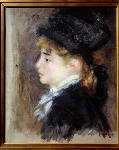 Portræt af Margot. Maleri af Pierre Auguste Renoir (1841-1919) af Pierre Auguste Renoir
