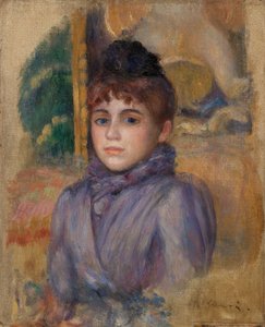 Portræt af en ung kvinde af Pierre Auguste Renoir