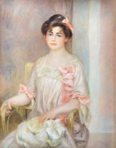 Portræt af Madame Josse Bernheim-Dauberville af Pierre Auguste Renoir