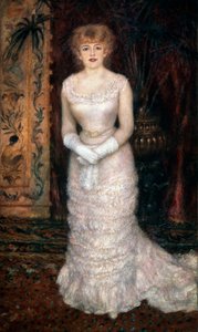 Portræt af skuespillerinden Jeanne Samary, 1878. af Pierre Auguste Renoir