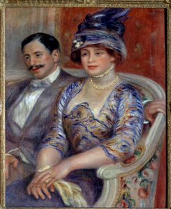 Portrætter af Monsieur og Madame Bernheim de Villers Maleri af Pierre Auguste Renoir (1841-1919) 1910 Søn. 0,81x0,65 m Paris, Musée d
