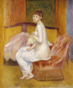 Siddende nøgen, hvilende, 1885