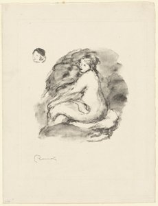 Studie af en siddende nøgen kvinde, variant af Pierre-Auguste Renoir