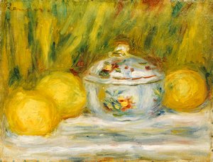 Sukkerskål og citroner, 1915 af Pierre Auguste Renoir