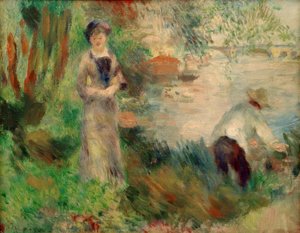 På Ile de Chatou af Pierre Auguste Renoir