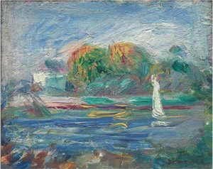 Den blå flod, ca. 18901900. af Pierre Auguste Renoir