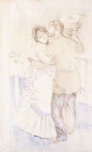 Landsdansen, 1883 af Pierre Auguste Renoir