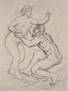 Flod Scamander, ca.1900 (radering) af Pierre Auguste Renoir