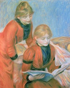 De to søstre (pastel) af Pierre Auguste Renoir