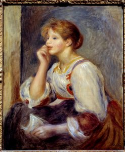 Kvinden har brevet. Maleri af Pierre Auguste Renoir (1841-1919) af Pierre Auguste Renoir