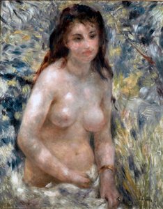 Torso, effekt af sol af Pierre Auguste Renoir