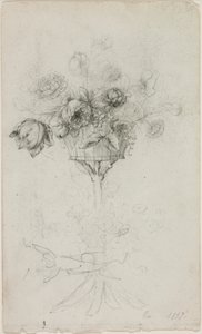 Vase med blomster af Pierre Auguste Renoir
