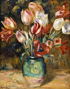 Vase med blomster, 1888-89 af Pierre Auguste Renoir
