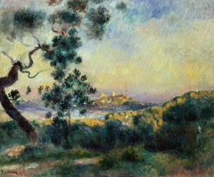 Udsigt over Antibes af Pierre Auguste Renoir