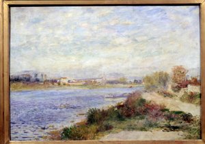 Udsigt over Seinen i Argenteuil Maleri af Pierre Auguste Renoir (1841-1919) 1873 Søn. 0,46x0,65 m Paris, musee d