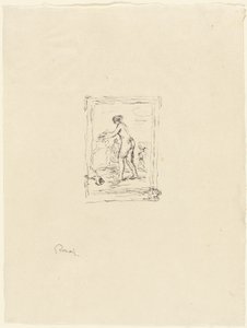 Kvinde med vinranke, 2. variant af Pierre Auguste Renoir