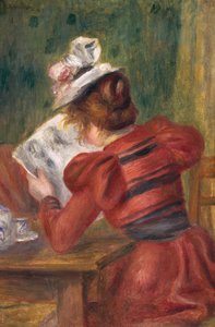 Ung pige læser, 1897